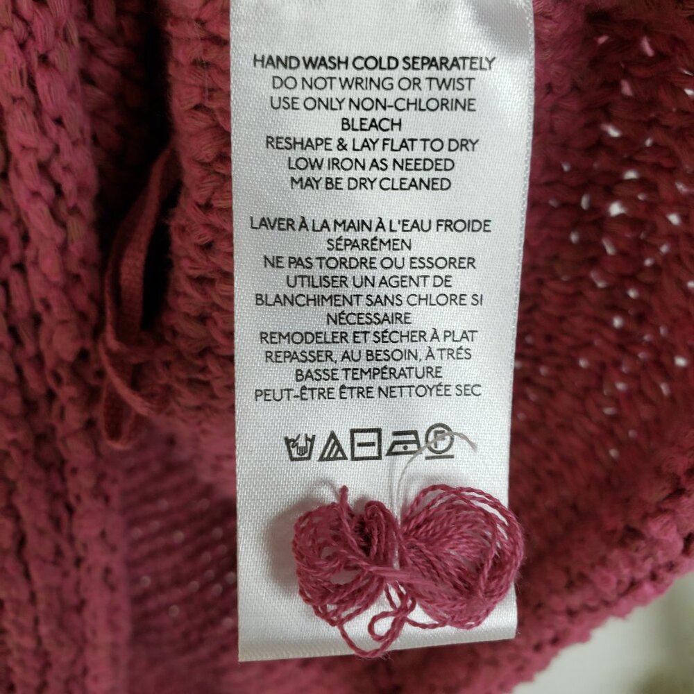 Anthropologie Dusty Pink Sleeveless Textured Mock-Neck Top - Picture 10 of 13